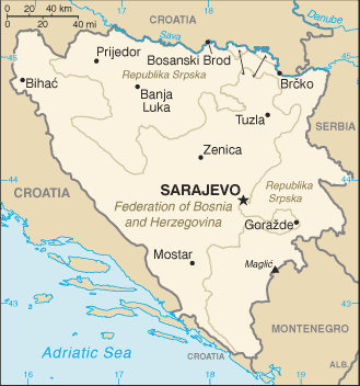 Bosnia map